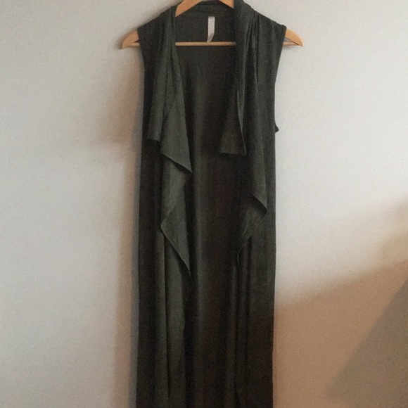 primi Jackets & Blazers - PRIMI - olive green longline vest